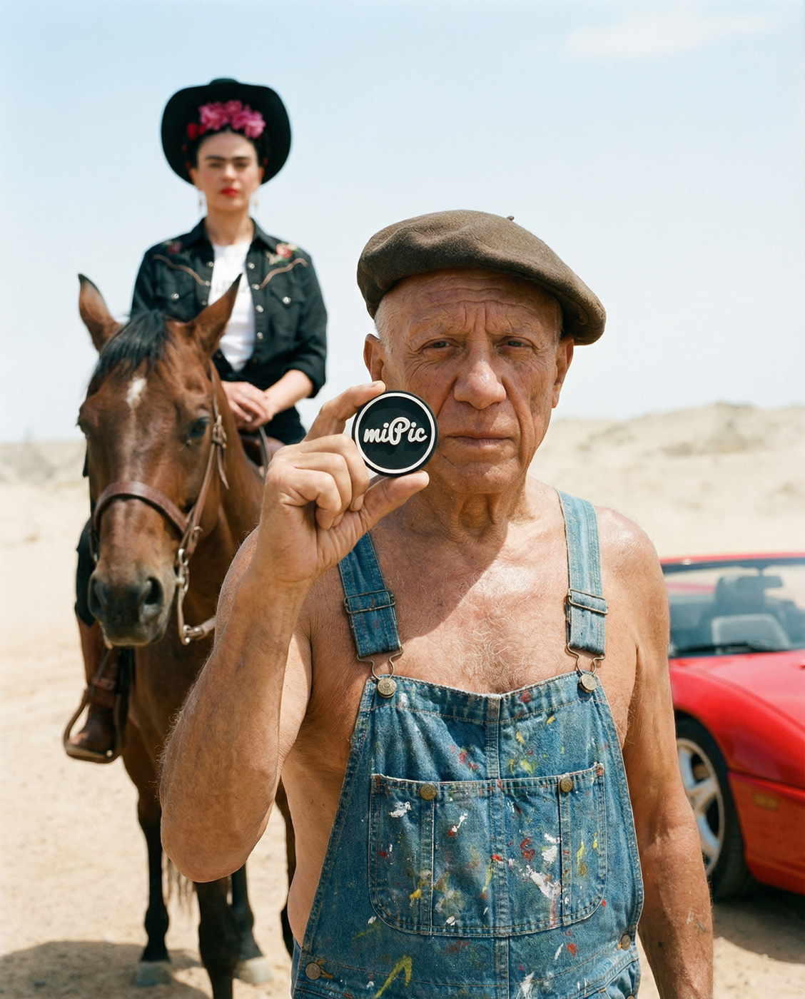 Picasso holding the miPic token
